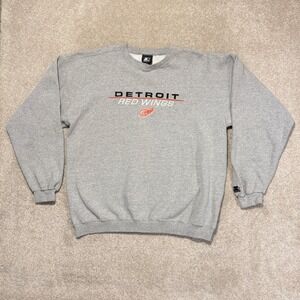 Detroit Red Wings Sweatshirt Men XL Vintage Starter NHL Embroidered Crewneck